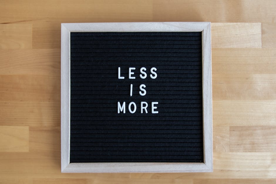 Minimalist Upholstery: Less is More